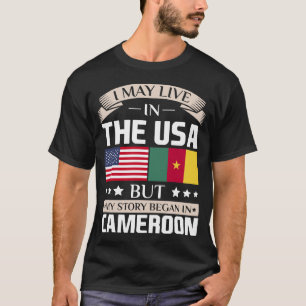 Mag in Amerika wonen Verhaal Began in Kameroen Vla T-shirt