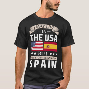 Mag in de Verenigde Staten van Amerika wonen Verha T-shirt
