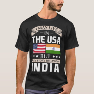 Mag in de Verenigde Staten van Amerika wonen Verha T-shirt