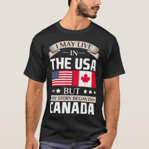 Mag in de Verenigde Staten van Amerika wonen Verha T-shirt