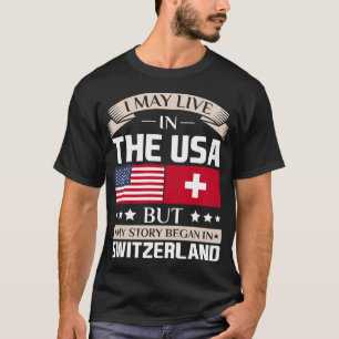 Mag in de Verenigde Staten van Amerika wonen Verha T-shirt
