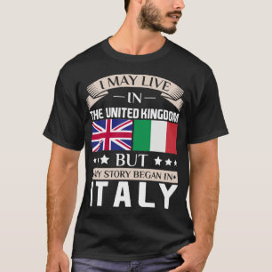 Mag in het Britse verhaal van start gaan in Itali T-shirt