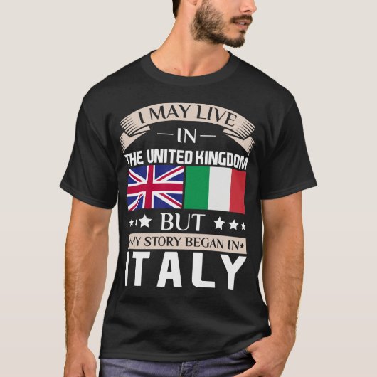 Mag in het Britse verhaal van start gaan in Italië T-shirt (Voorkant)