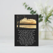 Mag je altijd op zonneschijn blijven lopen? briefkaart (Staand voorkant)