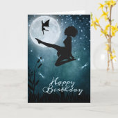 Mag je dansen met Fairies Irish Dance Birthday? Kaart (Gele Bloem)
