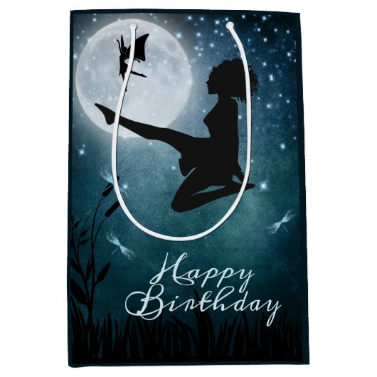 Mag je dansen met Fairies Irish Dance Birthday? Medium Cadeauzakje (Voorkant)