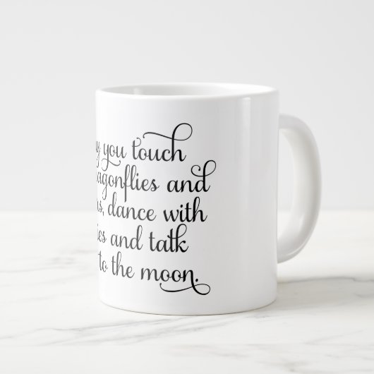 Mag je dansen met feeën Irish Blessing? Grote Koffiekop (Voorkant rechts)