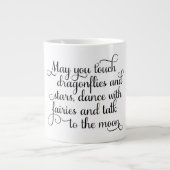 Mag je dansen met feeën Irish Blessing? Grote Koffiekop (Voorkant)
