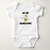 Mag je door Duck worden geschopt? Oekraïense Baby Romper (Voorkant)