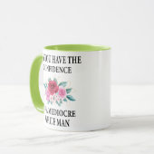 Mag je het vertrouwen hebben in een medio wit? mok (Voorkant links)