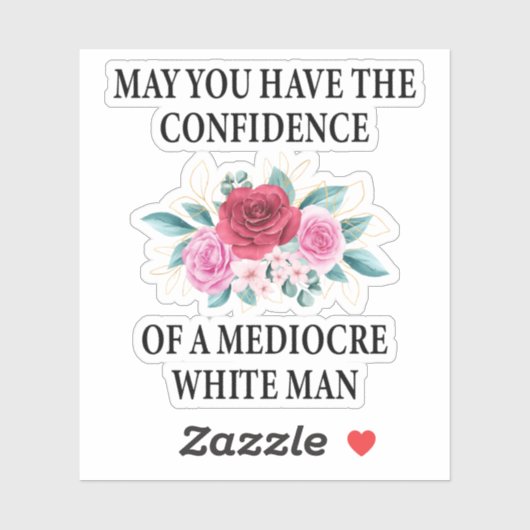 Mag je het vertrouwen hebben in een medio wit? sticker (Vel)