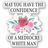 Mag je het vertrouwen hebben in een medio wit? sticker (Voorkant)