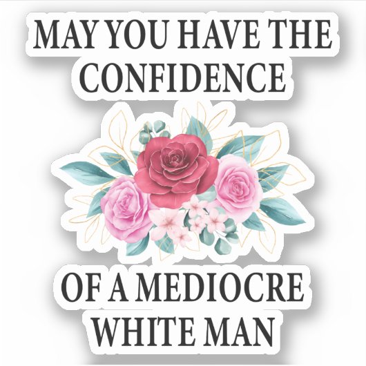 Mag je het vertrouwen hebben in een medio wit? sticker (Voorkant)