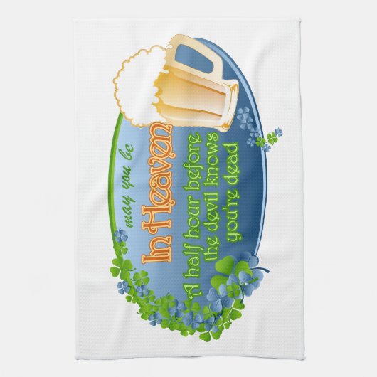 Mag je in de hemel zijn? theedoek (Verticaal)