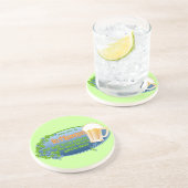 Mag je in de hemel zijn? zandsteen onderzetter (Zijkant)