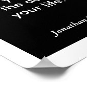 Mag je leven - Jonathan Swift quote Poster (Hoek)