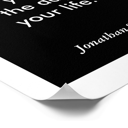 Mag je leven - Jonathan Swift quote Poster (Hoek)