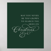 Mag je nooit te groot zijn voor kerstmis? poster (Voorkant)