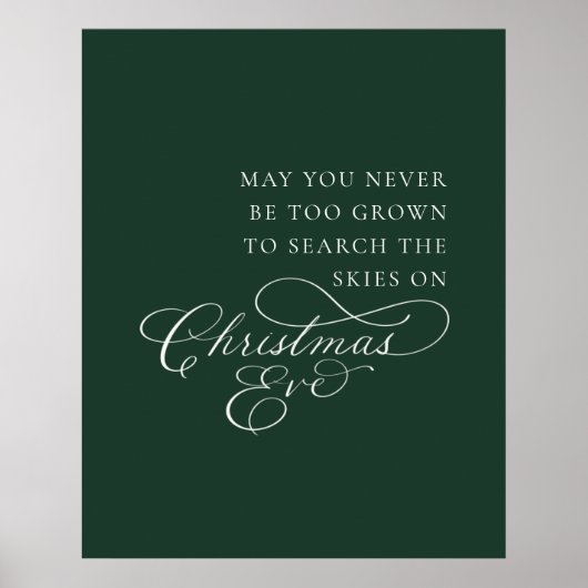 Mag je nooit te groot zijn voor kerstmis? poster (Voorkant)