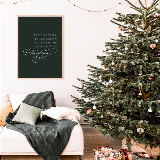 Mag je nooit te groot zijn voor kerstmis? poster