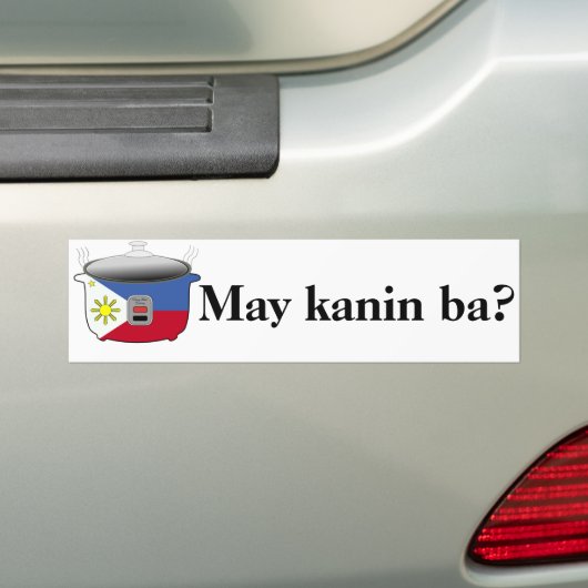 Mag kanin ba? Bumpersticker (Op auto)