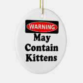 Mag Kittens bevatten Keramisch Ornament (Rechts)