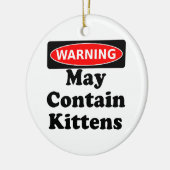 Mag Kittens bevatten Keramisch Ornament (Links)