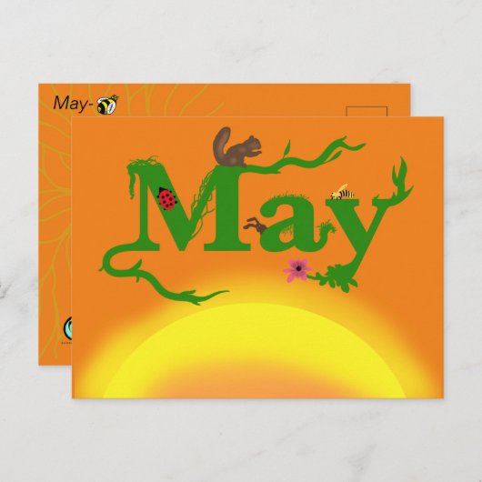 MAG MAAND SPREN via Slipperywindow Briefkaart (Voorkant / Achterkant)