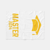 Mag me Master 2024 Masters Degree Afstuderen noeme Fleece Deken (Voorkant (Horizontaal))