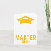 Mag me Master 2024 Masters Degree Afstuderen noeme Kaart (Voorkant)