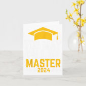Mag me Master 2024 Masters Degree Afstuderen noeme Kaart (Gele Bloem)
