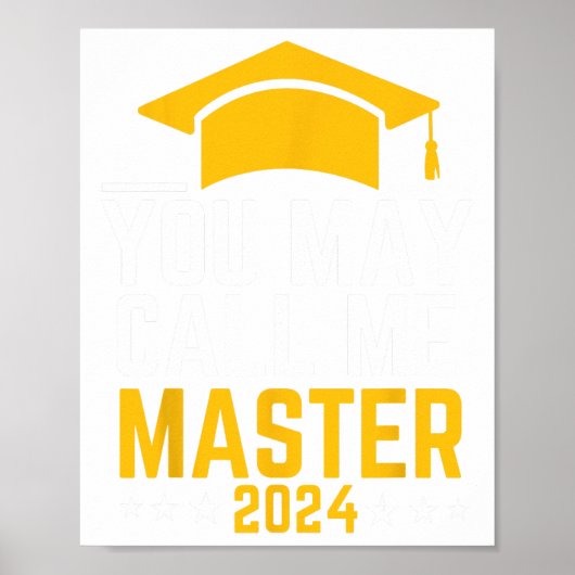 Mag me Master 2024 Masters Degree Afstuderen noeme Poster (Voorkant)