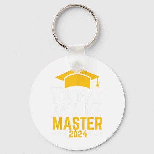 Mag me Master 2024 Masters Degree Afstuderen noeme Sleutelhanger (Voorkant)