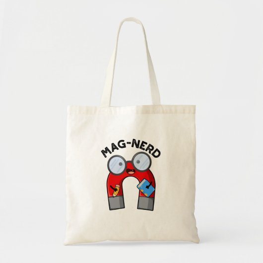 Mag-nerd Grappig Nerd Magnet Pun Tote Bag (Voorkant)