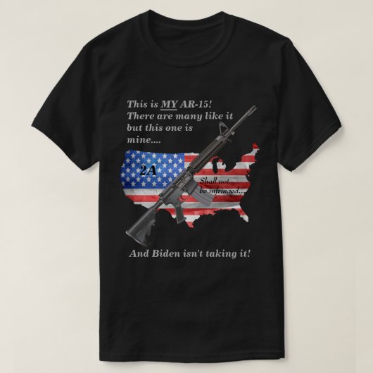 Mag niet in strijd zijn met de Amerikaanse vlag Mi T-shirt (Design voorkant)