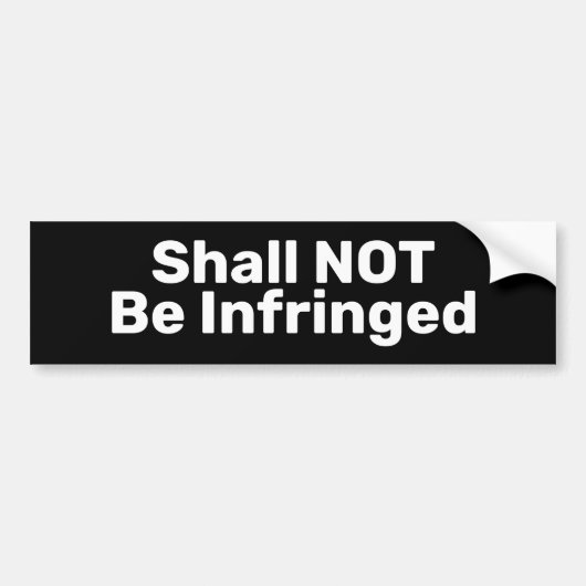 Mag niet in strijd zijn met de Bumpersticker (Voorkant)