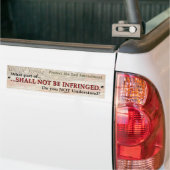 Mag niet worden geschonden bumpersticker (Op Truck)