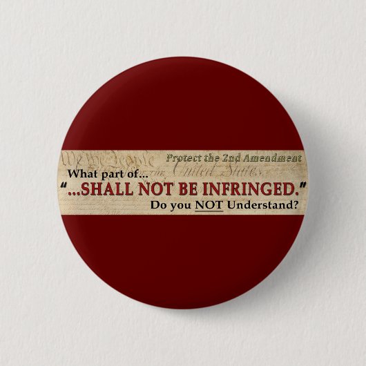 Mag niet worden geschonden ronde button 5,7 cm (Voorkant)