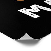 Mag-noten Grappige Magneet Pun Donker BG Poster (Hoek)