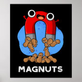 Mag-noten Grappige Magneet Pun Donker BG Poster (Voorkant)