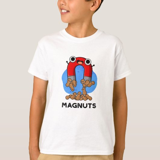 Mag-noten Grappige Magneet Pun T-shirt (Voorkant)