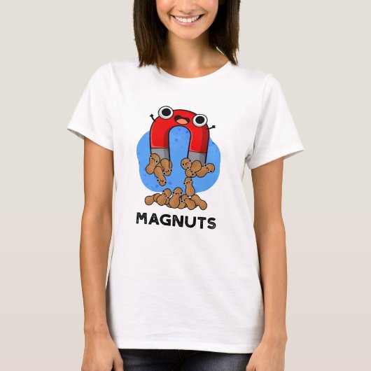Mag-noten Grappige Magneet Pun T-shirt (Voorkant)