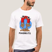 Mag-noten Grappige Magneet Pun T-shirt (Voorkant)
