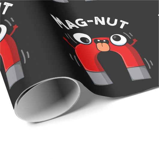 Mag-nut Funny Magnet Pun Dark BG Cadeaupapier (Rol Hoek)