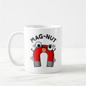 Mag-nut Funny Magnet Pun Koffiemok (Links)