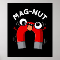 Mag-nut Grappige Magneet Grappen Donkere BG