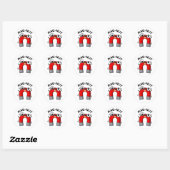 Mag-nut Grappige Magneet Grappen Ronde Sticker (Vel)