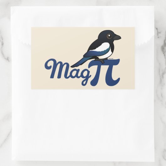 Mag PI Rechthoekige Sticker (Tas)