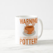 Mag Spontaan Praten Over Hobby Pottenbakkersschijf Koffiemok (Voorkant rechts)