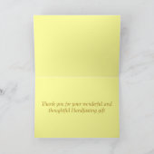 Mag tot bloei komen Handfasting danken u kaarden Bedankkaart (Binnen)